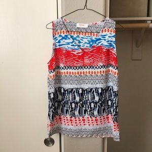 Renee C.  patterned sleeveless top